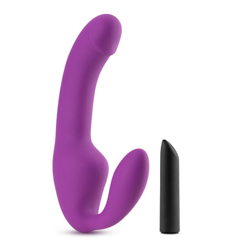 TEMPTASIA CYRUS STRAPLESS SILICONE DILDO PURPLE - BN81501