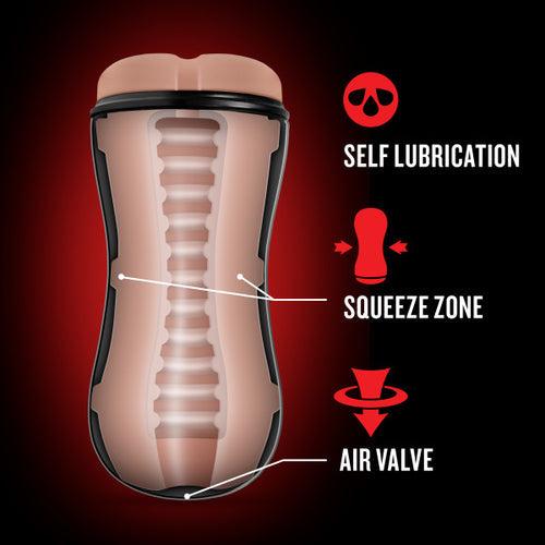 LOVERBOY BAD BOY NEXT DOOR SELF LUBRICATING STROKER BEIGE - BN84053