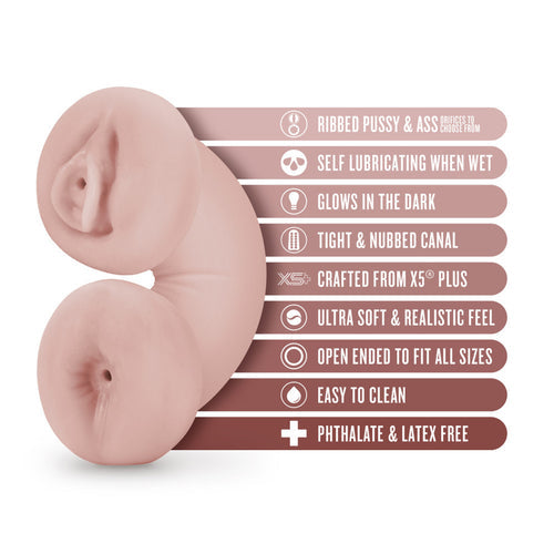 ENLUST TASHA SOFT & WET GLOW IN THE DARK STROKER BEIGE - BN84073