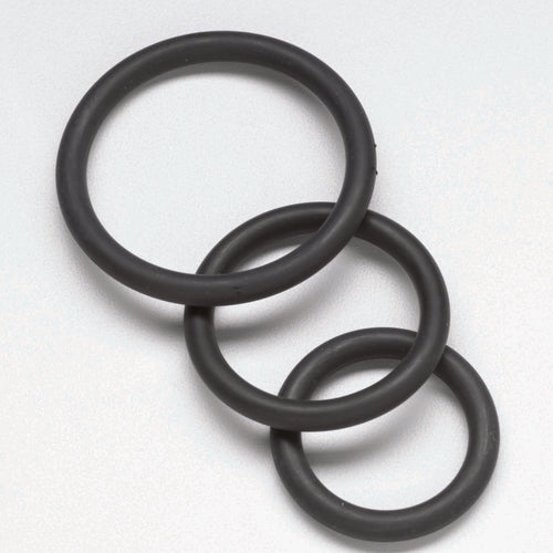 NITRILE COCK RING SET-BLACK - SPR54