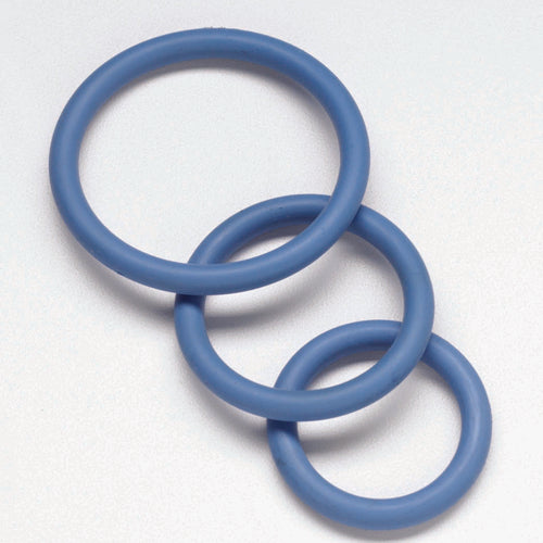 NITRILE COCK RING SET-BLUE - SPR59