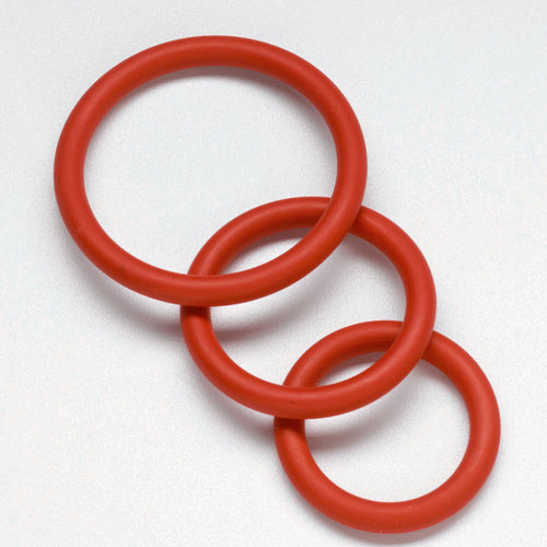 NITRILE COCK RING SET-RED - SPR69