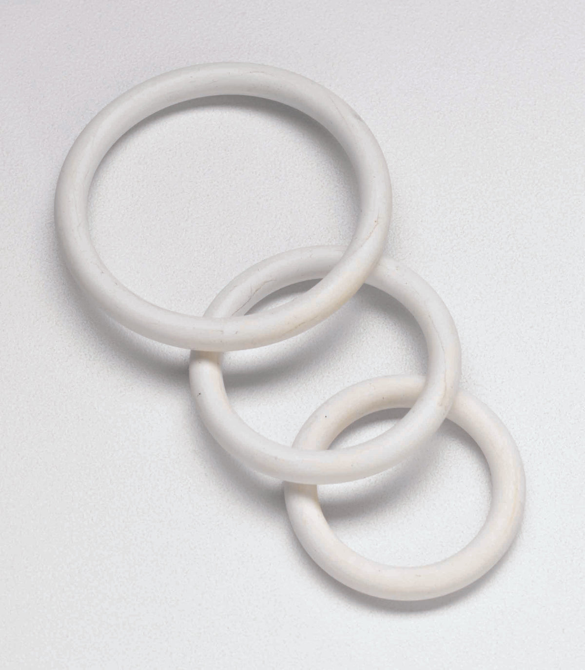 NITRILE COCK RING SET-WHITE - SPR74