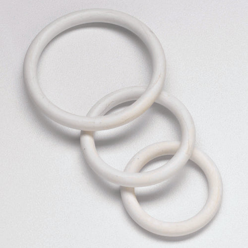 NITRILE COCK RING SET-WHITE - SPR74