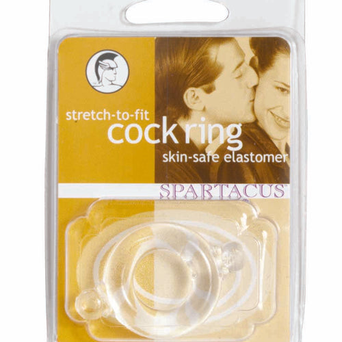 ELASTOMER COCK RING CLEAR - SPR85