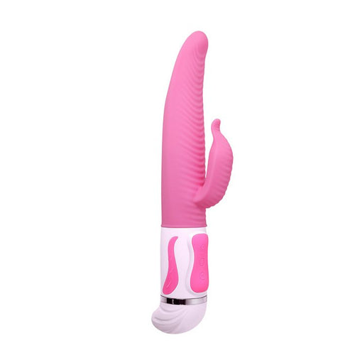 PRETTY LOVE ANTOINE RABBIT VIBRATOR SILICONE PINK - PLBW063009
