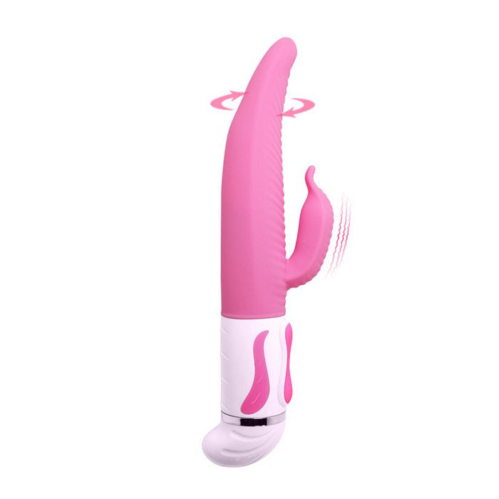 PRETTY LOVE ANTOINE RABBIT VIBRATOR SILICONE PINK - PLBW063009
