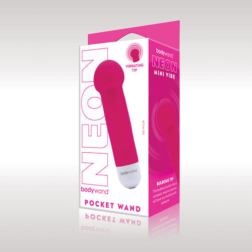 BODYWAND MINI POCKET WAND NEON PINK - XGBW172