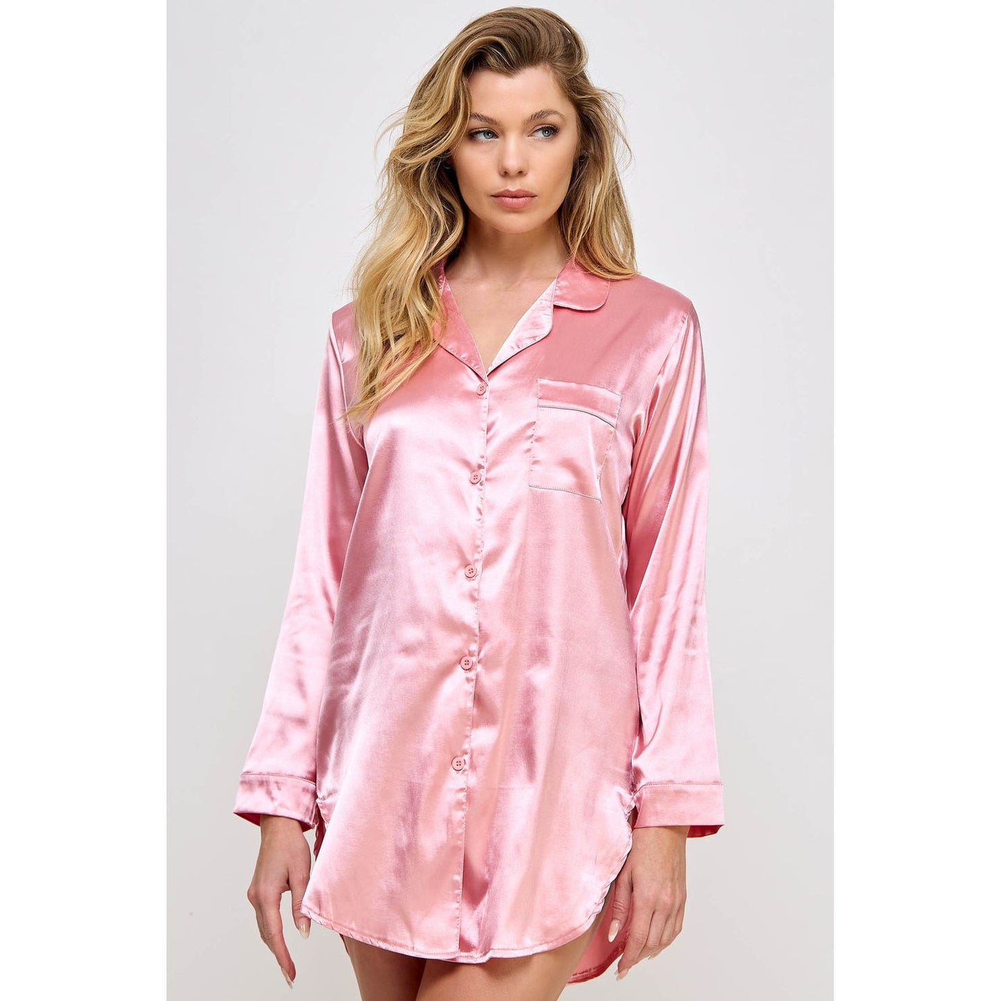 BW1788 Kimberly Satin Sleepshirt