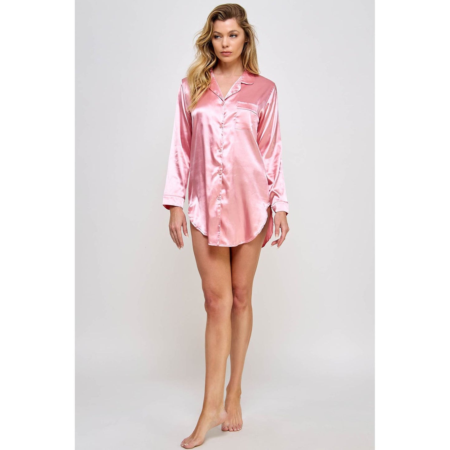 BW1788 Kimberly Satin Sleepshirt