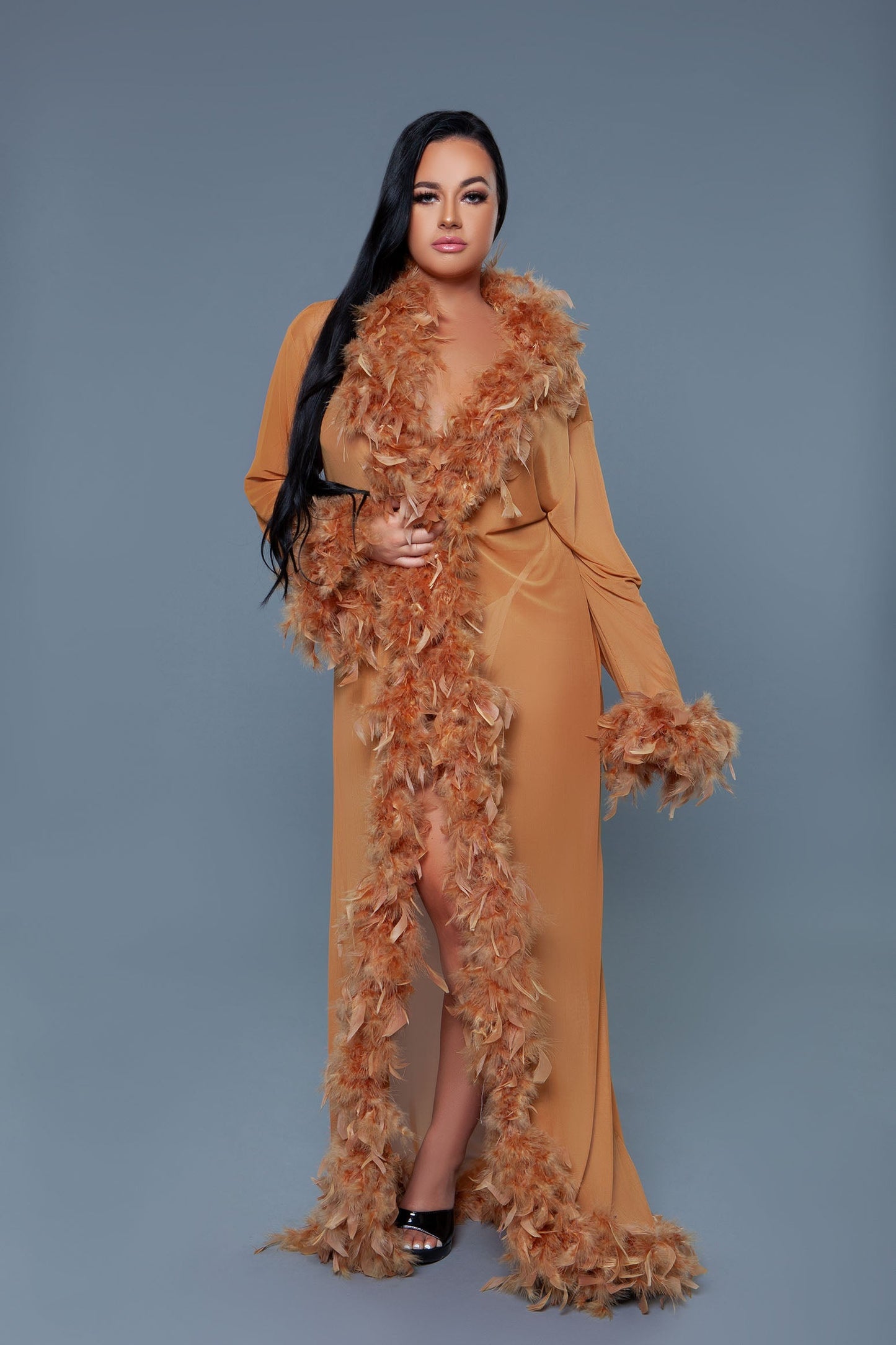 BW834 Glamour Robe-Pinkfoxxx