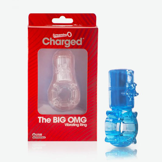 Big OMG Vibrating Ring Clear-Pinkfoxxx