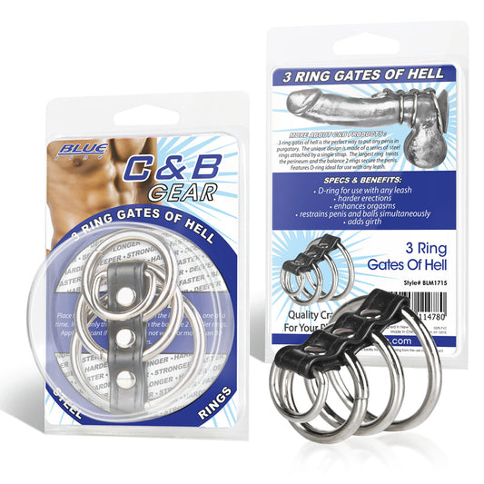 Blue Line C & B Gear 3 Ring Gates of Hell-Pinkfoxxx