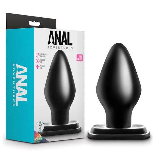 Blush Anal Adventures XXL Plug Black-Pinkfoxxx