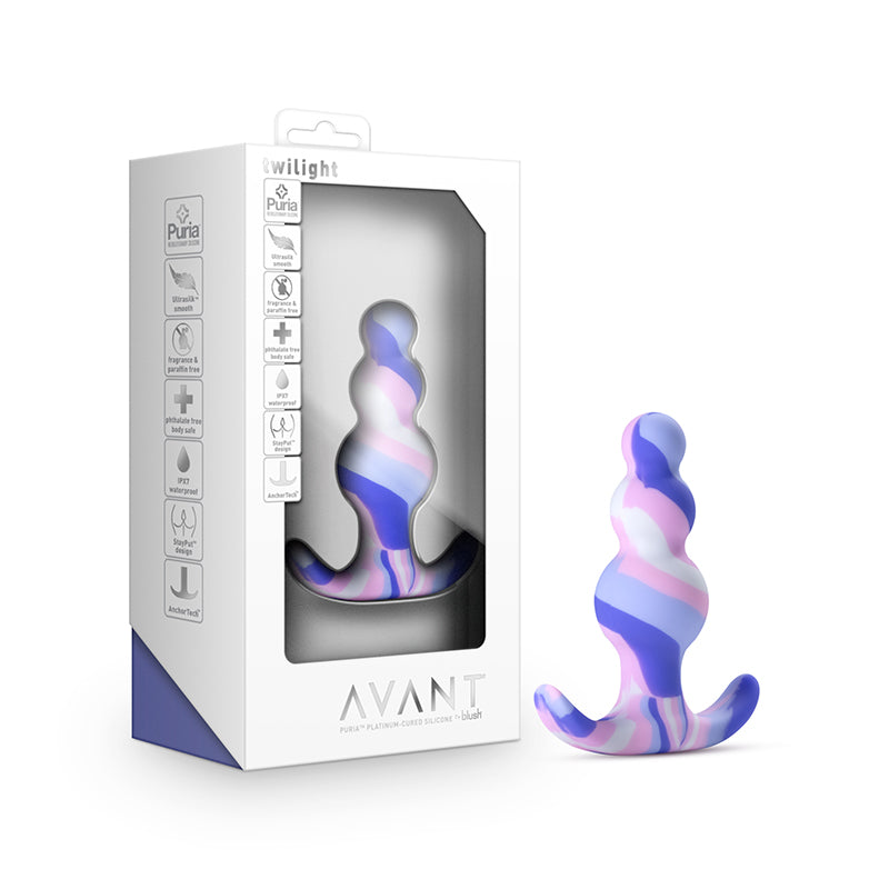 Blush Avant Twilight Silicone Anal Plug Blue-Pinkfoxxx