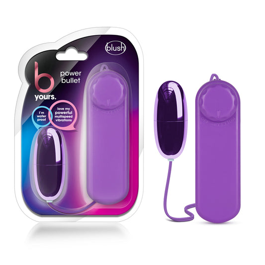 Blush B Yours Power Bullet Remote-Controlled Egg Vibrator Purple-Pinkfoxxx
