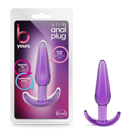 Blush B Yours Slim Anal Plug Purple-Pinkfoxxx