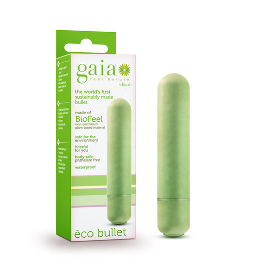 Blush Gaia Eco Bullet Single-Speed Vibrator Green-Pinkfoxxx