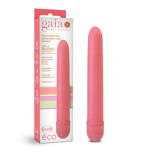 Blush Gaia Eco Slimline Vibrator Coral-Pinkfoxxx