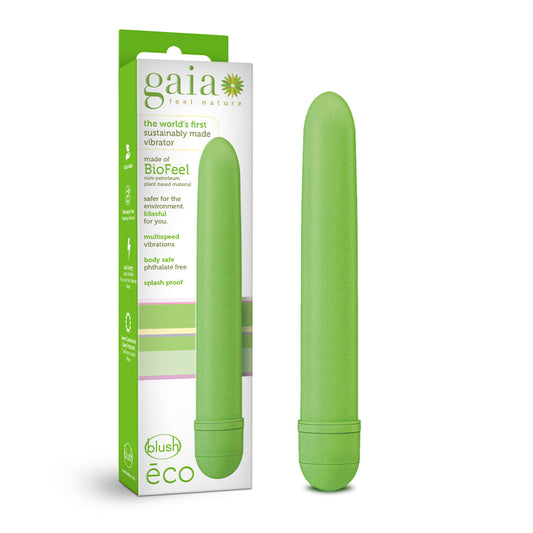 Blush Gaia Eco Slimline Vibrator Green-Pinkfoxxx