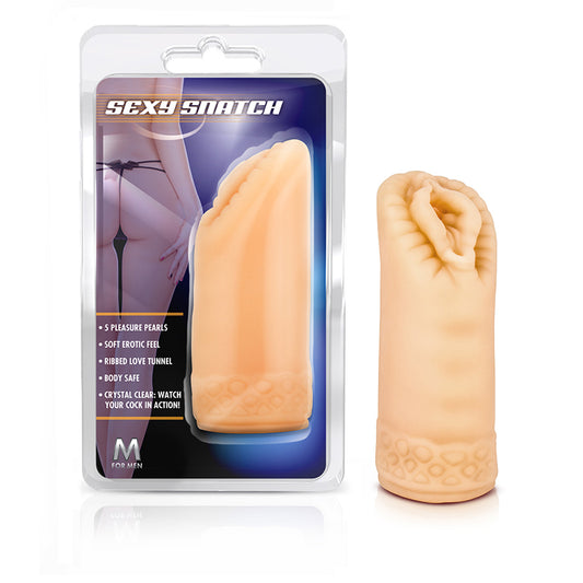 Blush M for Men Sexy Snatch Vagina Stroker Beige-Pinkfoxxx