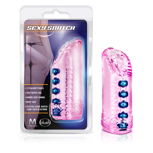 Blush M for Men Sexy Snatch Vagina Stroker Pink-Pinkfoxxx