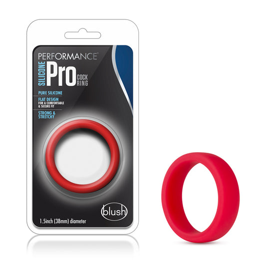 Blush Performance Silicone Go Pro Cock Ring Red-Pinkfoxxx