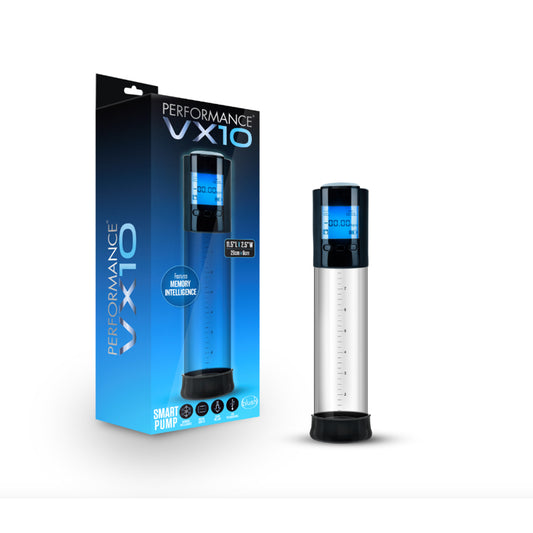 Blush Performance VX10 Rechargeable Smart Pump Clear-Pinkfoxxx