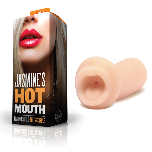 Blush X5 Men Jasmine's Hot Mouth Oral Stroker Beige-Pinkfoxxx
