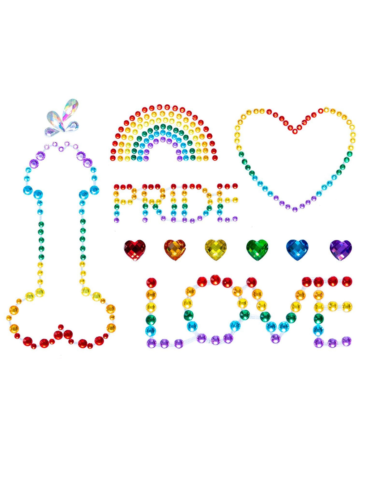 Pride Stick-On Body Jewels - BODY018   10122