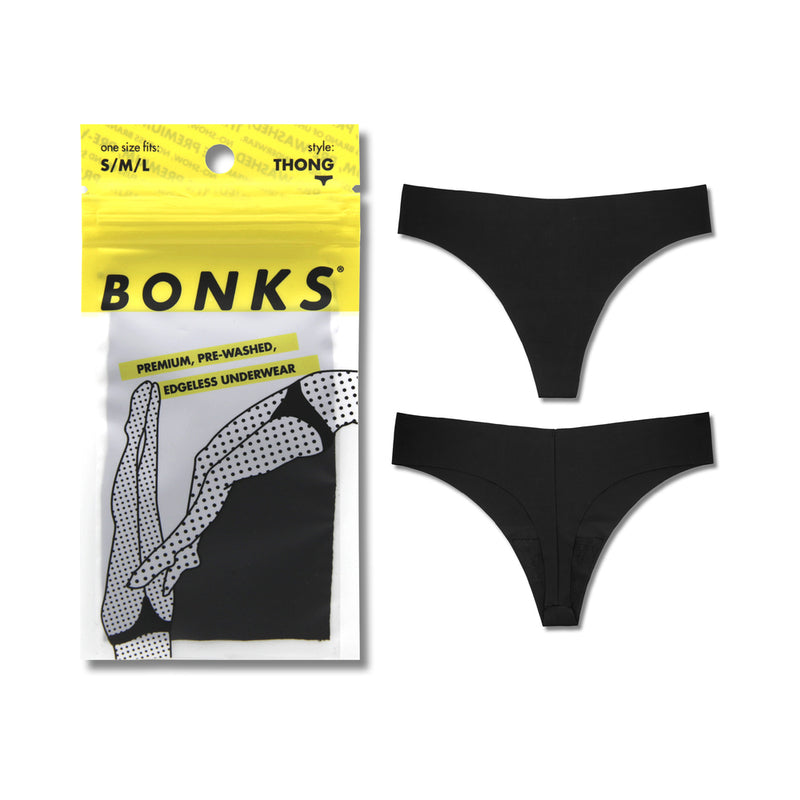 Bonks Black Magic Seamless Thong O/S-Pinkfoxxx