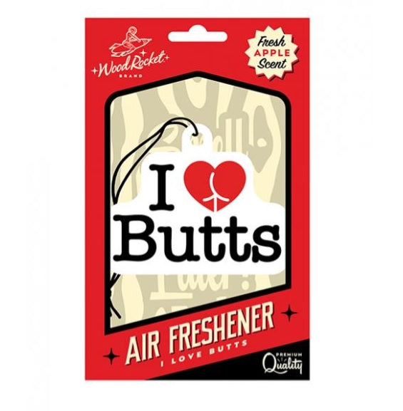 AIR FRESHENER I LOVE BUTTS (NET) - WRVAF018