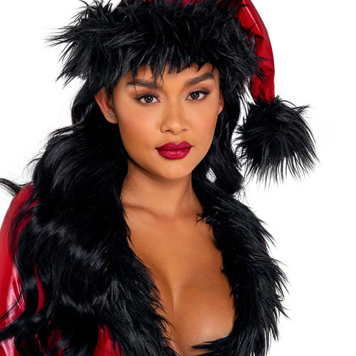 C201 - Vinyl & Faux Fur Santa Hat