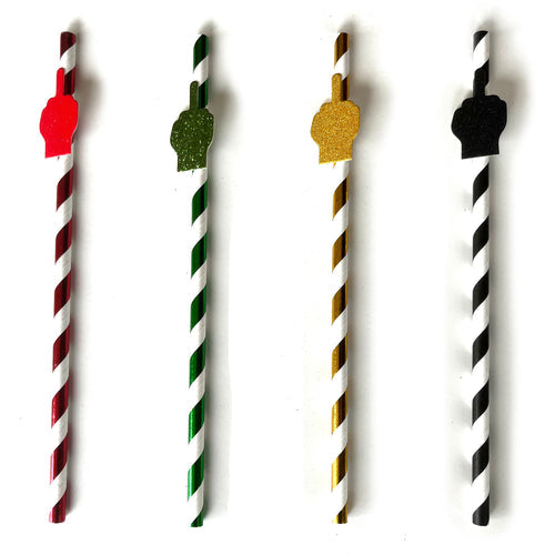 HAPPY F*ING BIRTHDAY TALL PARTY STRAWS