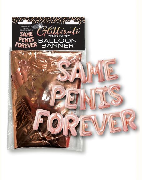 GLITTERATI SAME PENIS BALLOON TOPPER