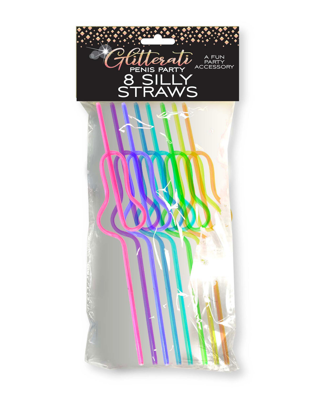 GLITTERATI SILLY PENIS STRAWS