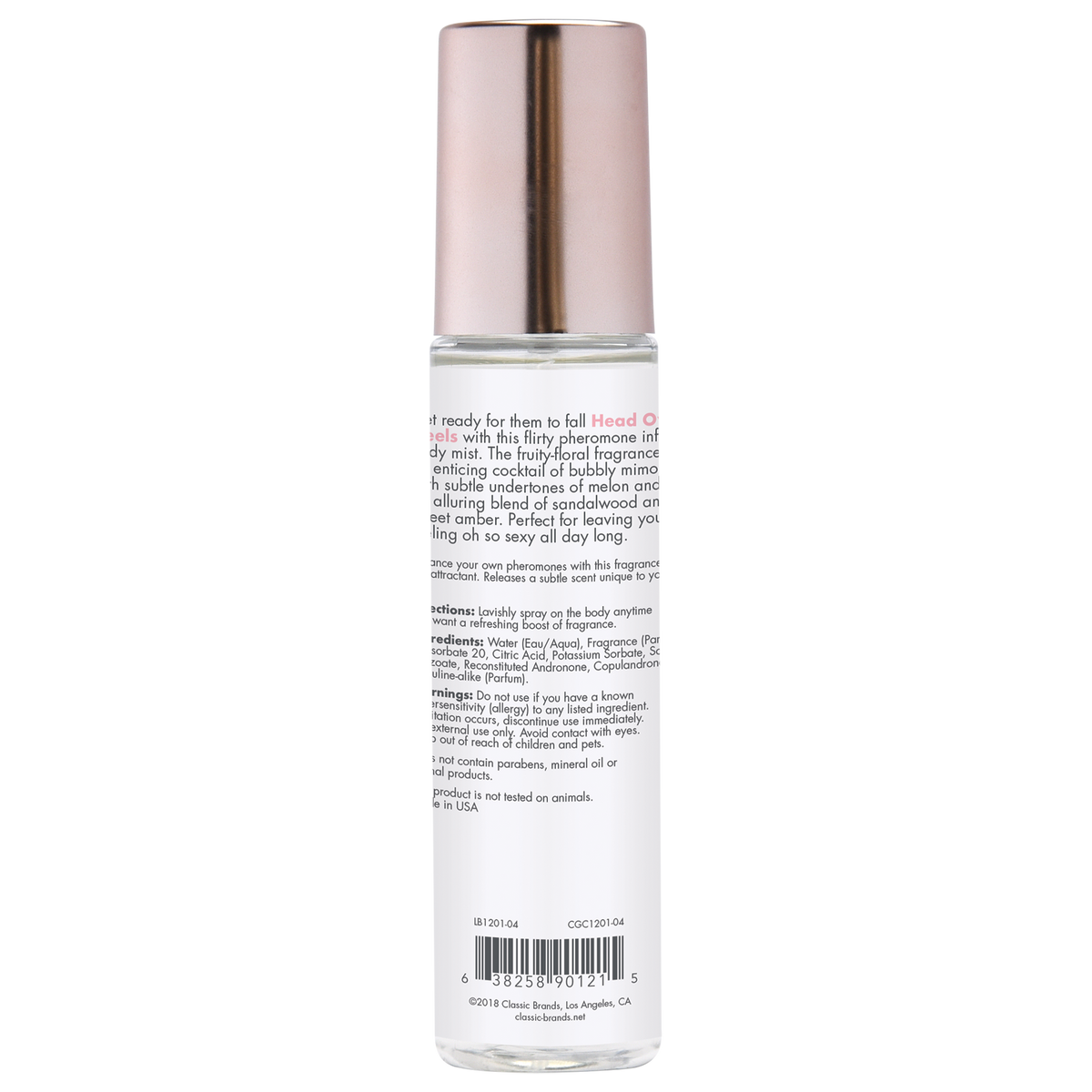 CGC BODY MIST W/ PHEROMONES HEAD OVER HEELS 3.5 FL OZ