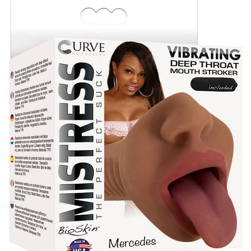 MISTRESS MERCEDES MOUTH STROKER CHOCOLATE - CN07080311