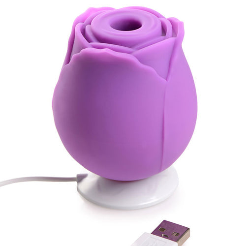 GOSSIP ROSE 10X SILICONE CLIT SUCTION STIMULATOR VIOLET - CN04075440