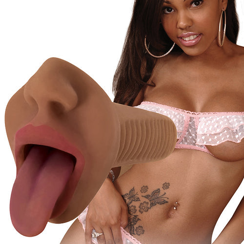 MISTRESS MERCEDES MOUTH STROKER CHOCOLATE - CN07080311