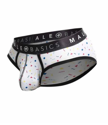 MALE BASICS SEXY POUCH BRIEF CONFETTI LARGE - MBH03CONL
