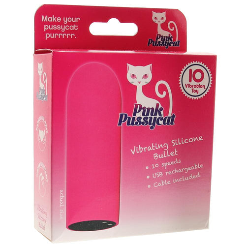 PINK PUSSYCAT SILICONE BULLET VIBRATING - COPPSB