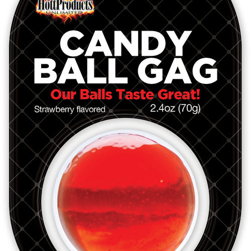 CANDY BALL GAG STRAWBERRY