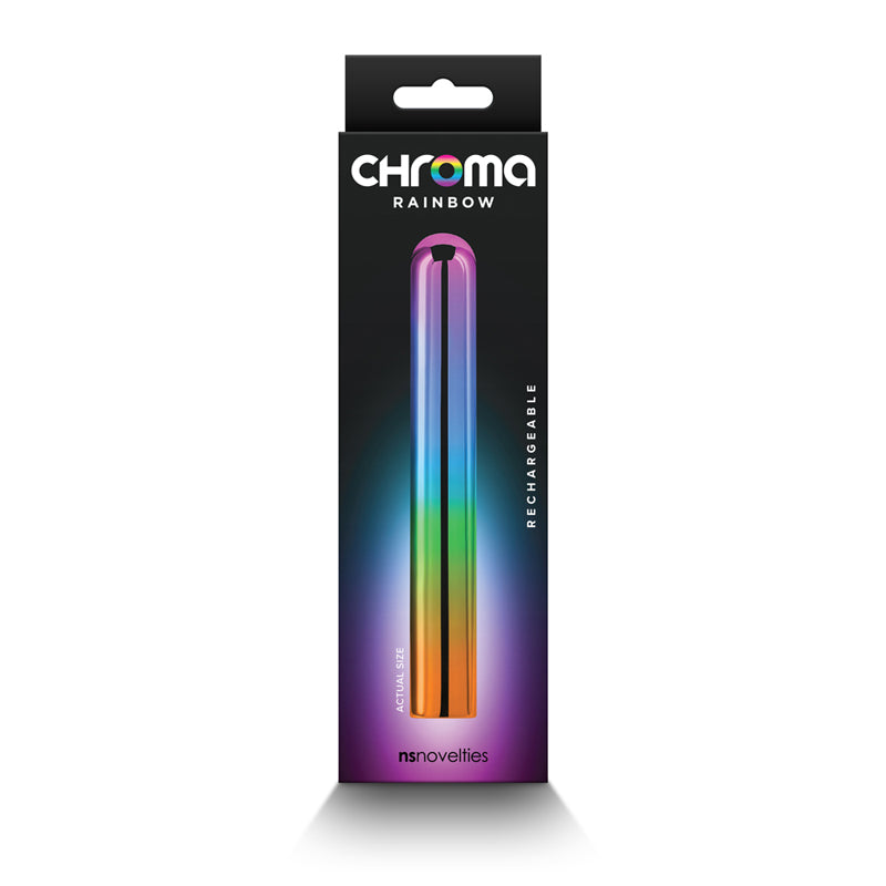 Chroma Rainbow Rechargeable Vibrator Large-Pinkfoxxx