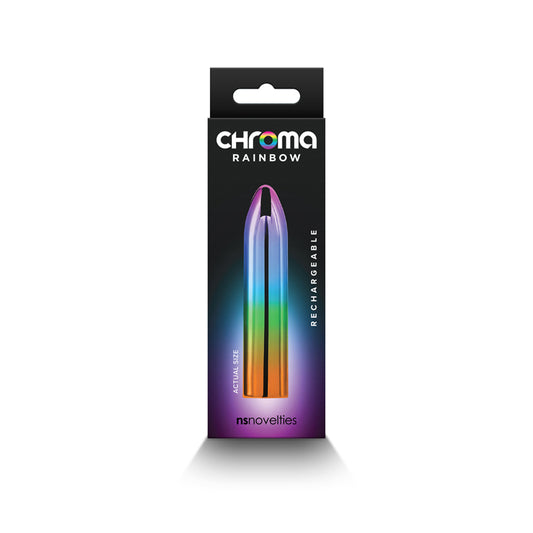 Chroma Rainbow Rechargeable Vibrator Medium-Pinkfoxxx