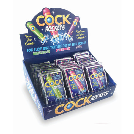 Cock Rockets Oral Sex Candy Assorted Flavor 36-Piece Display-Pinkfoxxx