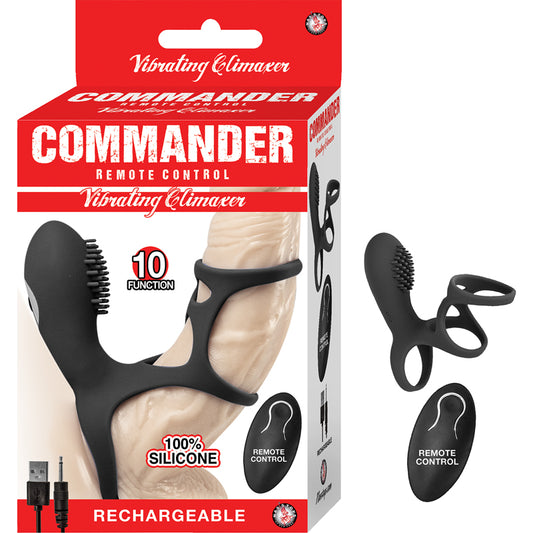 Commander Remote Control Vibrating Climaxer Black-Pinkfoxxx