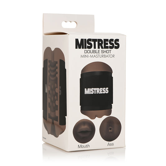 Curve Toys Mistress Double Shot Mini Masturbator Ass & Mouth Dark-Pinkfoxxx