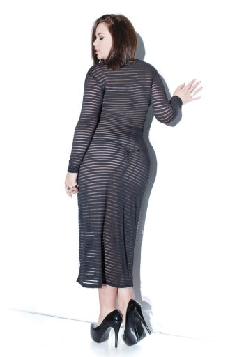 D9346X - Diva Long Sleeve Gown