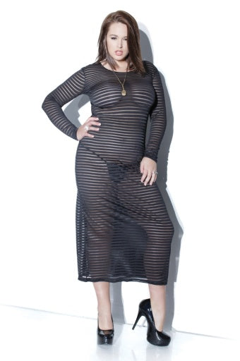 D9346X - Diva Long Sleeve Gown